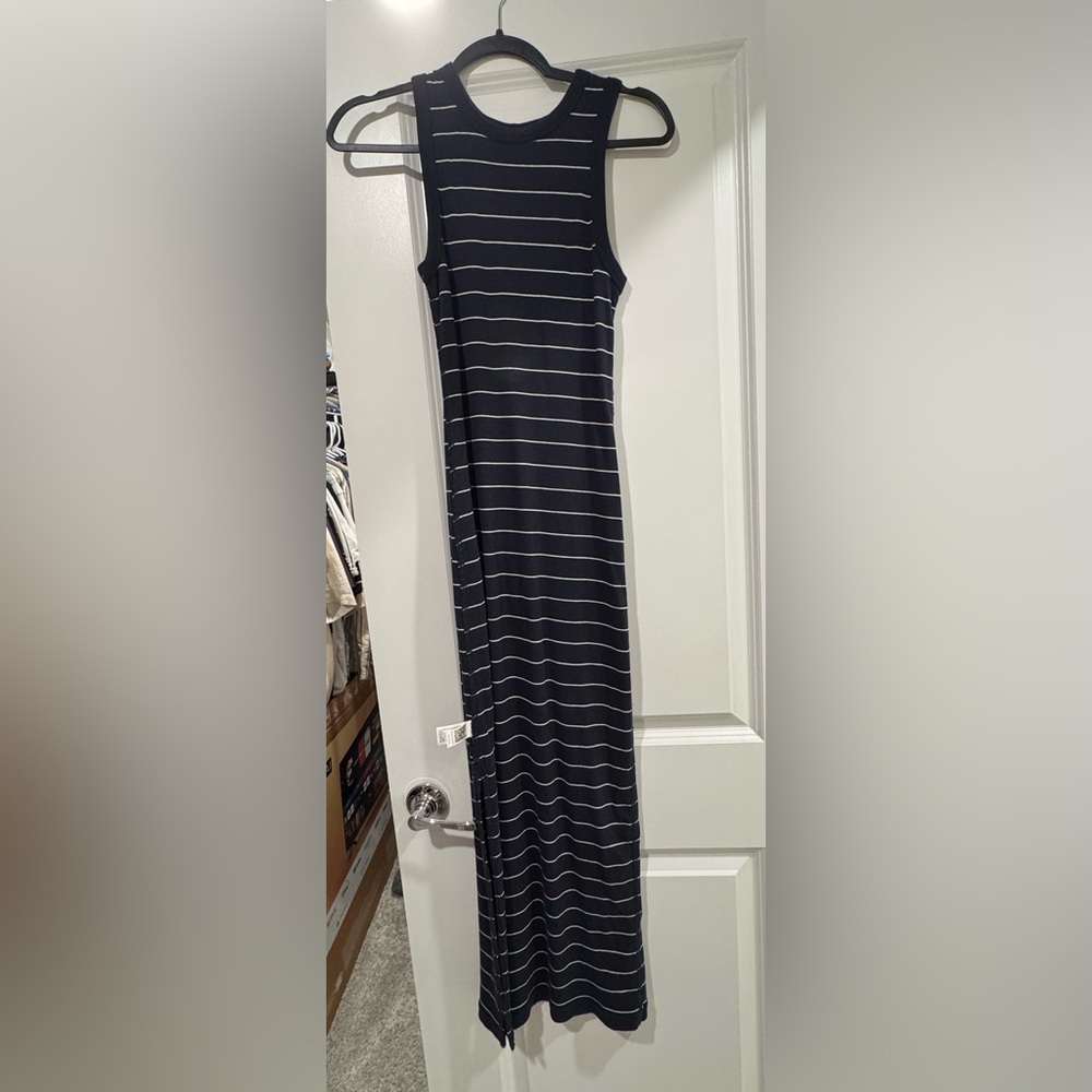 Striped Navy Maxi dress